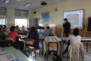 Una fase dei lavori del 2013